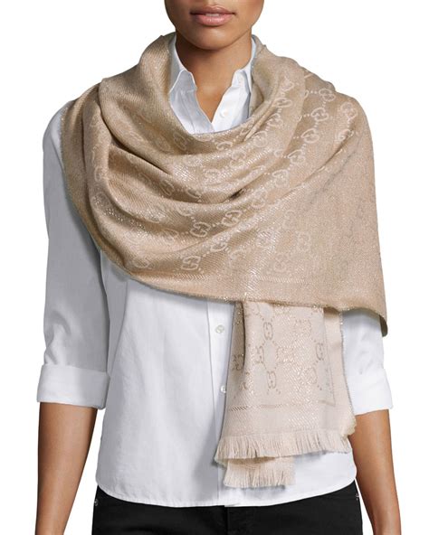 gucci shimmer scarf|gucci scarf buy online.